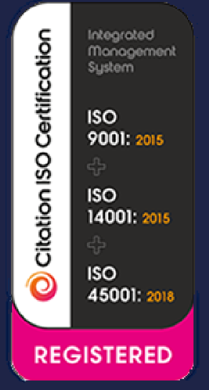 Citation ISO Certification: ISO 9001, ISO 14001, ISO 45001